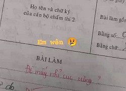 Học trò làm thiếu một câu vẫn được giáo viên chấm 8,3 điểm, đọc sang lời phê mà không ai nhịn được cười