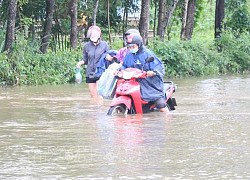 Quảng Trị: Nước trên các sông đang xuống, vùng thấp trũng còn ngập