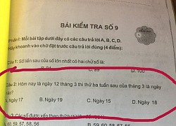 Bài toán lớp 1 gây lú, người lớn đọc xin bó tay: Hôm nay là ngày 12 tháng 3 thì thứ ba tuần sau của tháng 3 là ngày nào?