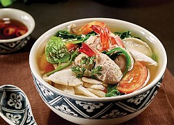 Canh tôm nấm mồng tơi