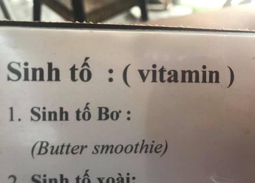 Chủ quán "có tâm" dịch tên món ăn sang Tiếng Anh, lỡ ghi sai 1 từ khiến nội dung trở nên kinh hoàng thế này