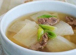 Món canh thịt bò củ cải ngon lạ miệng