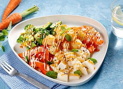 Salad sò điệp chiên giòn