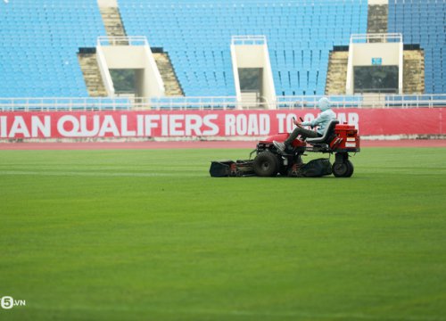 Toàn cảnh sân Mỹ Đình sau cải tạo: Mặt cỏ xanh tốt, hệ thống phòng chức năng đi vào hoàn thiện