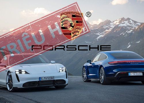 Triệu hồi Porsche Taycan vì lỗi "hấp háy"