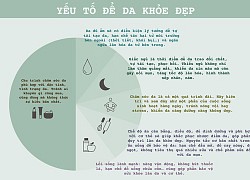 6 yếu tố quyết định làn da khỏe đẹp