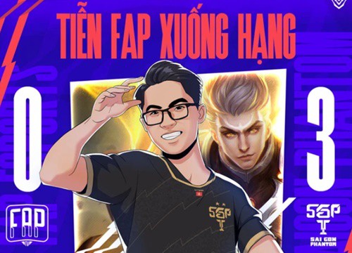 Lai Bâng đưa Saigon Phantom thẳng tiến ngôi đầu ĐTDV, "tiễn" luôn FAP Esports xuống hạng sau chuỗi trận bết bát