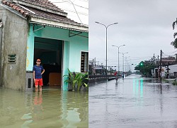 Tam Kỳ ngập lũ nặng, quốc lộ 1 tạm dừng xe qua lại