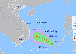 Thêm vùng áp thấp trên Biển Đông khả năng thành áp thấp nhiệt đới, hướng vào Nam Trung Bộ