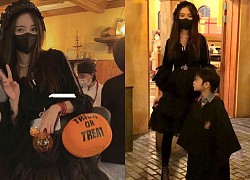 Angela Baby "lên đồ" chơi Halloween xịn sò, ai dè dân tình chỉ dán mắt vào quý tử giống Huỳnh Hiểu Minh như đúc