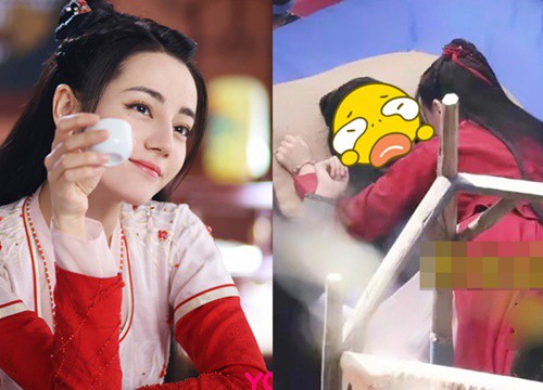 Địch Lệ Nhiệt Ba "cưỡng bức" Cung Tuấn ở hậu trường An Lạc Truyện, thái độ anh đẹp nhìn là biết "khó chịu" ra mặt?