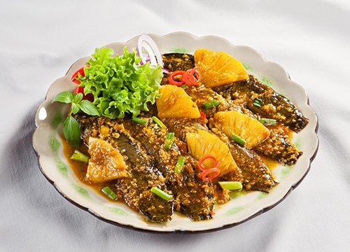 Cá chạch kho sả