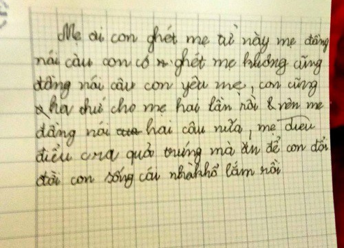 Lời nhắn nhói lòng của con gái gửi đến mẹ: "Mẹ đẻ quả trứng mà ăn để con đổi đời, con sống trong cái nhà này khổ lắm rồi"