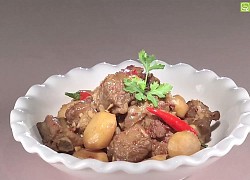 Sườn kho củ năng