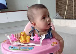 Thiên An khoe khoảnh khắc cực yêu của con gái 7 tháng tuổi: Cột tóc 2 chỏm cưng xỉu, góc nghiêng chuẩn "bản sao" của Jack