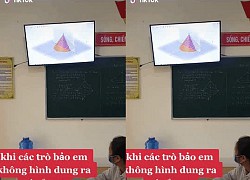 Vừa bước vào lớp nhìn lên máy chiếu, dân chuyên Toán nào cũng phải thốt lên: Giáo viên thật tâm lý!