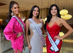 Kim Duyên nổi bật khi đọ sắc với các đối thủ tại Miss Universe 2021