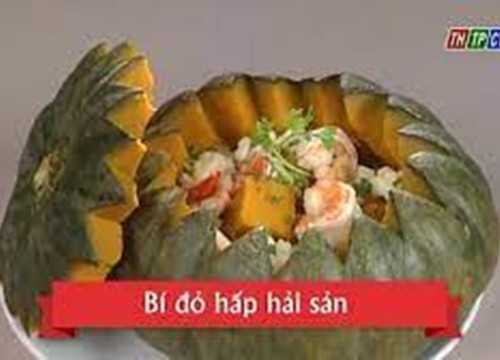 Bí đỏ hấp hải sản