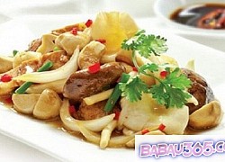 Bò xào nấm mỡ