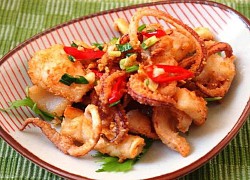 Mực xốc muối cay món ăn ngon tuyệt cho ngày mưa