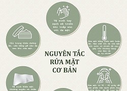 Sáu quy tắc tránh tổn thương da khi rửa mặt