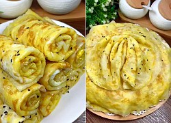 Bánh bột mì trứng cho bữa sáng