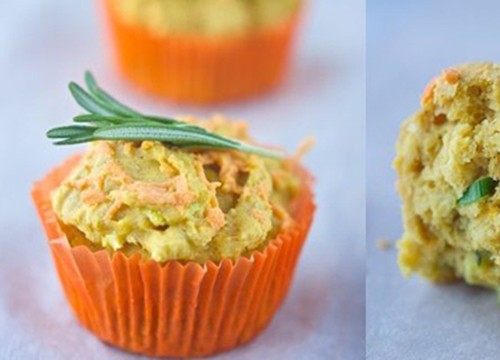 Bánh Muffin bí xanh món ăn chay bổ dưỡng