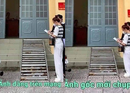 Lộ ảnh gốc Vy Oanh tại cơ quan công an, khác ảnh trên mạng một trời một vực?