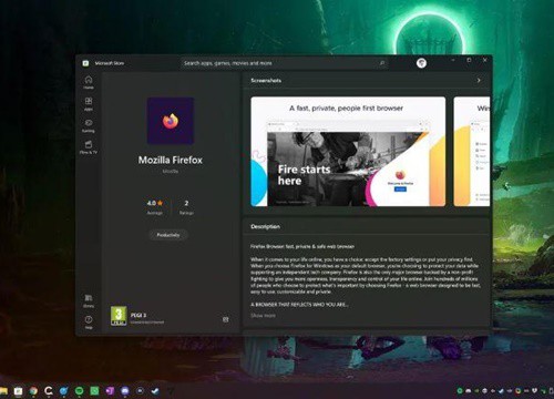 Mozilla Firefox cập bến Microsoft Store cho Windows 10 và 11