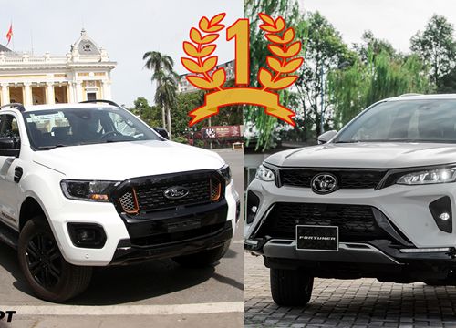 Phân khúc SUV và phân khúc bán tải tháng 10/2021: Ford Ranger - Toyota Fortuner và phần còn lại...