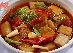 Vịt kho củ hũ dừa