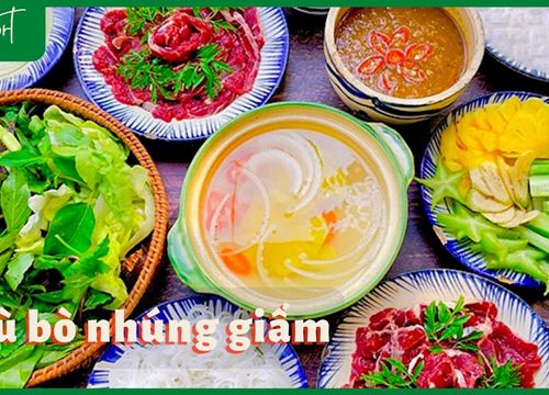 Cách nấu lẩu bò nhúng giấm (dấm) nóng hổi thơm ngon cực đơn giản tại nhà