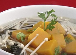 Canh bí đỏ rong biển