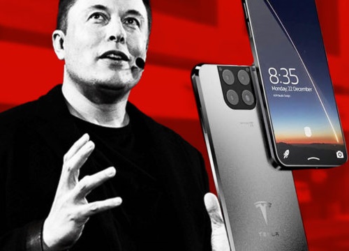 Chiêm ngưỡng thiết kế smartphone của hãng xe Tesla, hỗ trợ kết nối vệ tinh