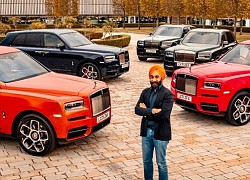 Tỷ phú tậu cùng lúc 5 chiếc Rolls-Royce Cullinan đủ màu