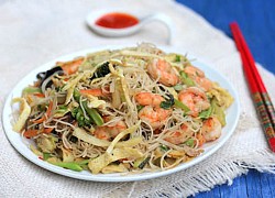 Bún gạo xào thập cẩm