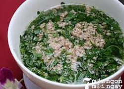 Canh thịt bò cải xoong