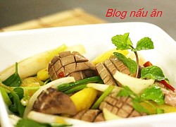 Cật heo xào bí ngòi