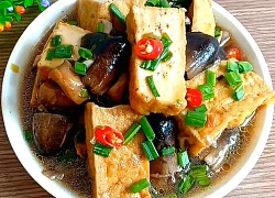 Đậu hũ kho nấm rơm