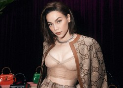 Hồ Ngọc Hà diện áo bralette đi event