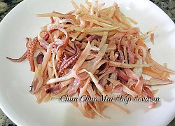 Mực kho củ cải