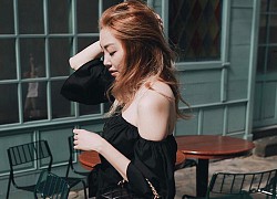 Street style tối giản của vợ Thái Vũ