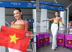 Thuỳ Tiên nổi bần bật chính thức lên đường tham dự Miss Grand 2021: Tiểu Vy đến tiếp sức, số lượng vali gây bất ngờ!