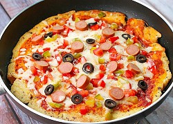 Cách làm pizza trứng chiên mới lạ cho bữa sáng