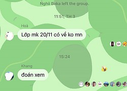 Hỏi lớp có ai về thăm trường ngày 20/11 không, thanh niên nhận về 2 từ nghĩ mà buồn rười rượi