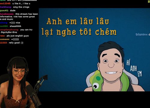 Nữ streamer "con cá" lại khiến người Việt phát sốt khi "review" Độ Tộc 2 của Độ Mixi, nghe cả nhạc Bolero