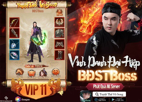 Xuất hiện "đại gia" Võ Lâm bạo chi lên VIP 11, tất tay cả trăm triệu trong Tuyệt Thế Vô Song