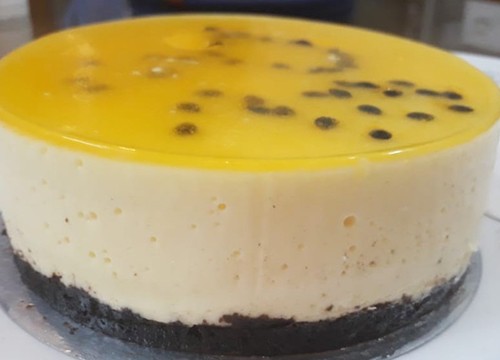 Cách làm bánh cheesecake chanh dây phô mai không cần lò nướng siêu đơn giản