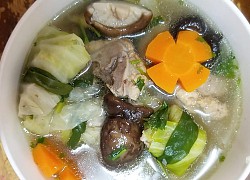 Canh bắp cải gói thịt