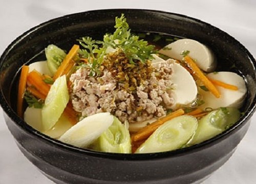 Canh boaro nấu đậu hũ non